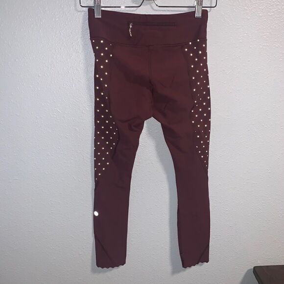 Lululemon Maroon Speed Tights